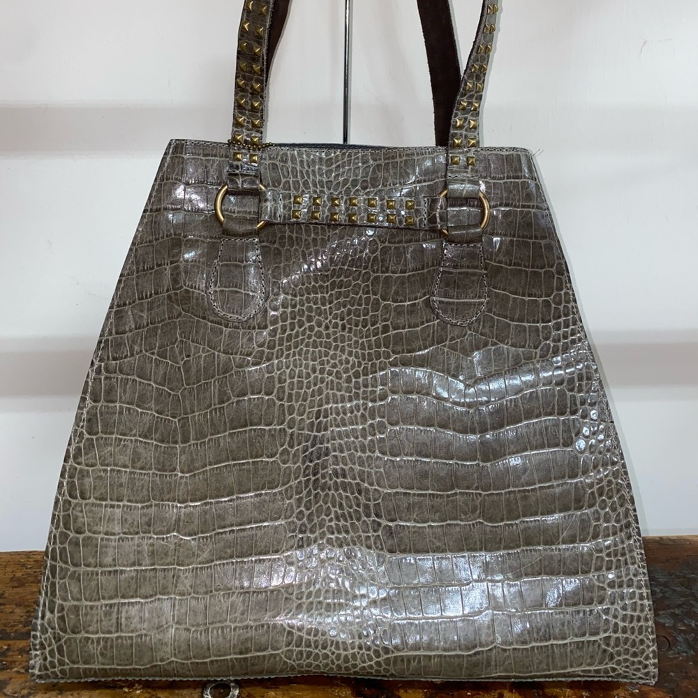 Calleen Cordero Embossed Leather Bag